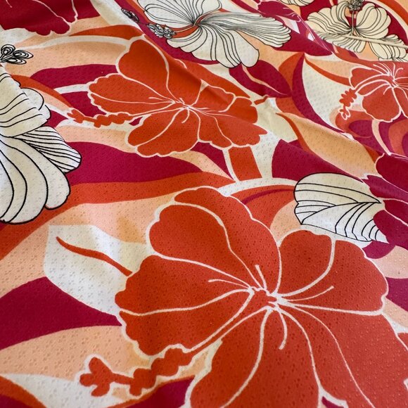 DECENT Ski Wear Jacket Pink Tropical Floral Pattern Size S from Japan - Picture 5 of 8